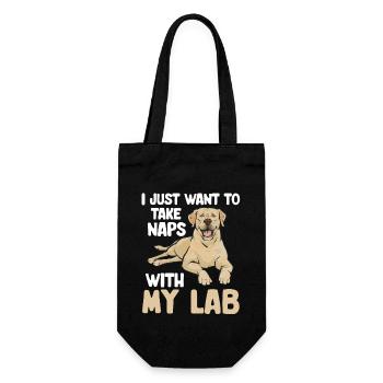Labrador Retriever jaune - Sac à bouteille - noir - Devant