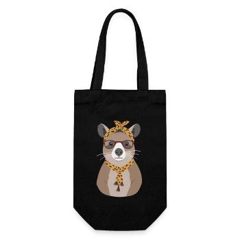 Drôle Capybara Maman Capybara Fête des Mères - Sac à bouteille - noir - Devant