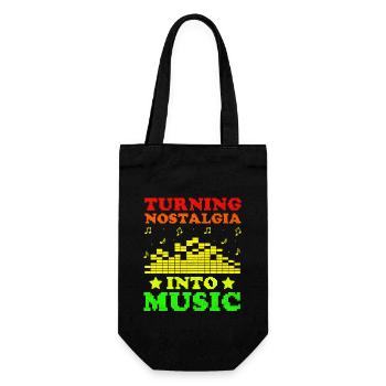 Chiptune Music Lover Groove to the Bleeps and Bloo - Gift Bag for Bottles - black - Front