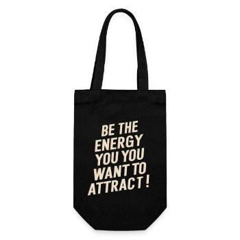 Soyez l’énergie que vous voulez attirer - Sac à bouteille - noir - Devant