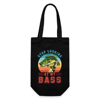 Arrêtez de regarder ma basse - Sac à bouteille - noir - Devant