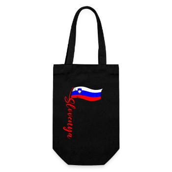 Slovenija Herkunft Slowenische Flagge Balkan - Geschenkbeutel für Flaschen - Schwarz - Vorne