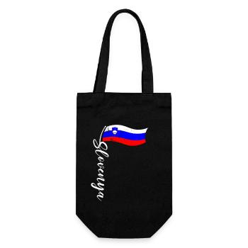 Slovenija Herkunft Slowenische Flagge Balkan - Geschenkbeutel für Flaschen - Schwarz - Vorne