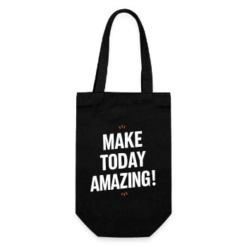 Do Incredibly Positive Thinking Today - Gift Bag for Bottles - black - Front