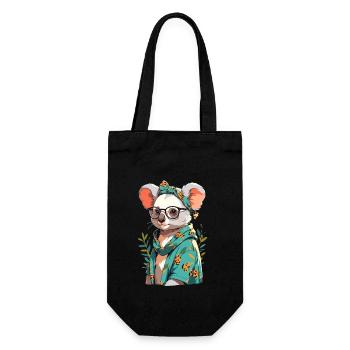 Drôle Koala Maman Mignon Koala Ours Amour - Sac à bouteille - noir - Devant