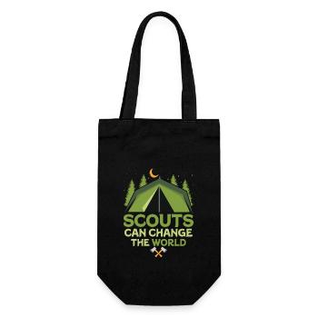 Changing the World, One Scout at a Time Tee - Geschenkbeutel für Flaschen - Schwarz - Vorne