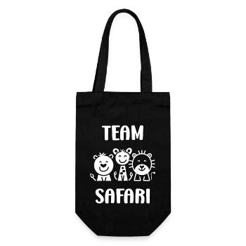 Team-Safari - Geschenkbeutel für Flaschen - Schwarz - Vorne