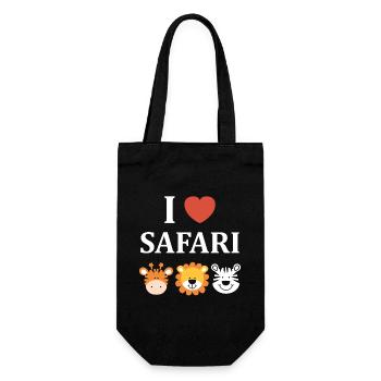 i love safari - Sac à bouteille - noir - Devant