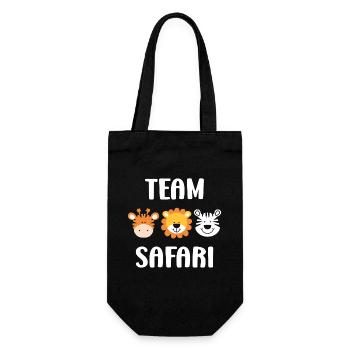 Team-Safari - Geschenkbeutel für Flaschen - Schwarz - Vorne