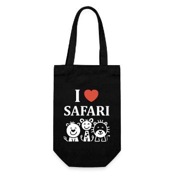 i love safari - Sac à bouteille - noir - Devant