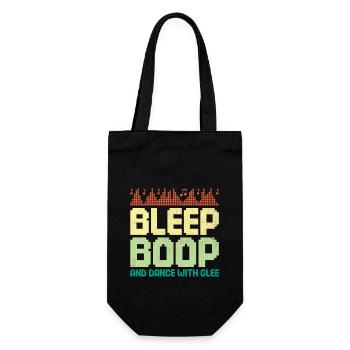 Chiptune Music Lover Groove to the Bleeps and Bloo - Gift Bag for Bottles - black - Front