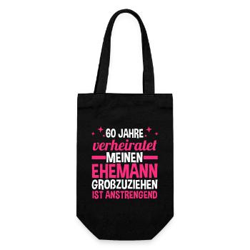 Mariage Noces de diamant 60 ans de mariage Hochz - Sac à bouteille - noir - Devant