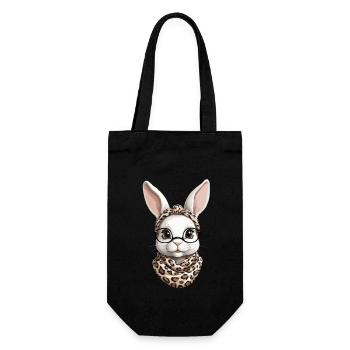 Maman Lapin Mignon Lapin Maman Mignon Lapin de Pâques - Sac à bouteille - noir - Devant