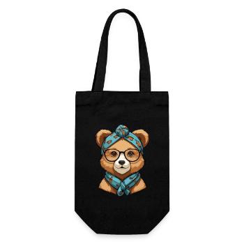 Drôle Maman Ours Mère Ours Ours Amoureux de l’Ours - Sac à bouteille - noir - Devant