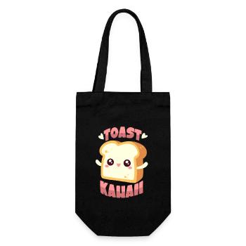 Toast Kawaii - Gift Bag for Bottles - black - Front