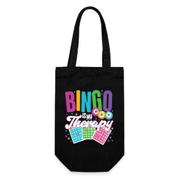 Le bingo est ma thérapie - Sac à bouteille - noir - Devant
