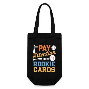 Baseball Cards Baseball Player Baseball Fan Gift - Geschenkbeutel für Flaschen - Schwarz - Vorne