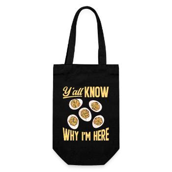 Gefüllte Eier Deviled Eggs - Geschenkbeutel für Flaschen - Schwarz - Vorne