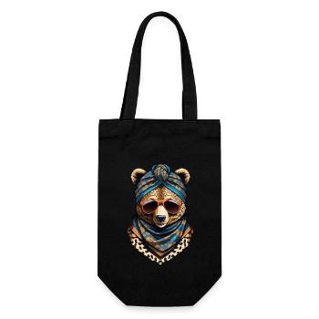 Drôle Maman Ours Mère Ours Ours Amoureux de l’Ours - Sac à bouteille - noir - Devant