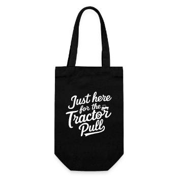Tractor Pulling Tractor Pulling Tractor Power Farm - Gift Bag for Bottles - black - Front