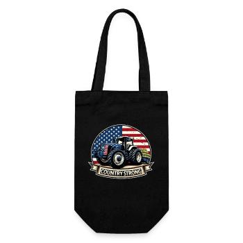 Tractor Pulling Tractor Pulling Tractor Power Farm - Gift Bag for Bottles - black - Front