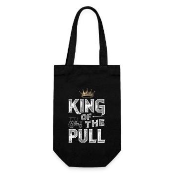 Tractor Pulling Tractor Pulling Tractor Power Farm - Gift Bag for Bottles - black - Front