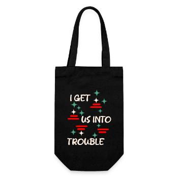 Besties Best friends bff - Gift Bag for Bottles - black - Front