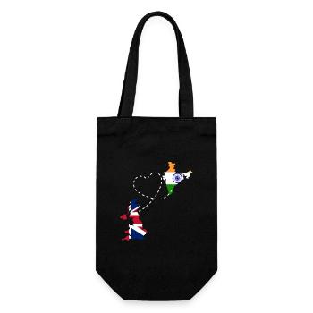 India Indian Hindu Pride Flag Country I Gift - Gift Bag for Bottles - black - Front