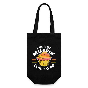 I've got muffin else to do Funny Cake Pastry - Gift Bag for Bottles - black - Front