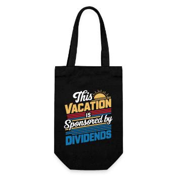 Vacances drôles d’investisseurs de dividendes sponsorisées - Sac à bouteille - noir - Devant