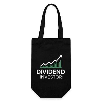 Lustige finanzielle Unabhängigkeit von Dividendeninvestoren - Geschenkbeutel für Flaschen - Schwarz - Vorne
