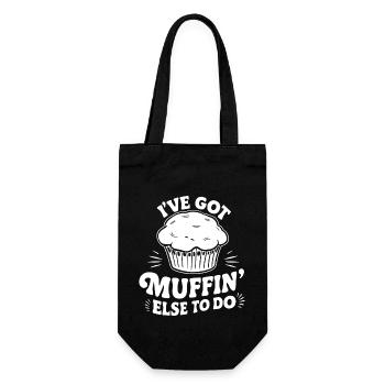 I've got muffin else to do Funny Cake Pastry - Gift Bag for Bottles - black - Front