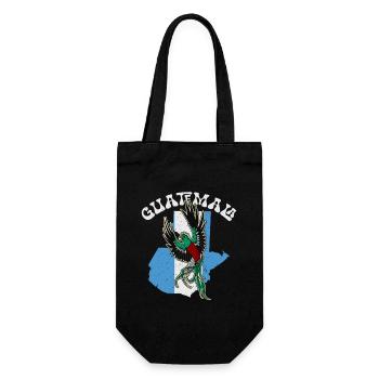 Paradiesvogel National Quetzal Guatemala Guata - Geschenkbeutel für Flaschen - Schwarz - Vorne