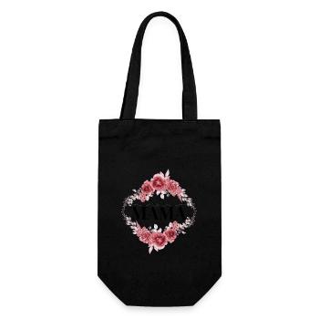 Beste Mama - Geschenkbeutel für Flaschen - Schwarz - Vorne