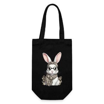 Maman Lapin Mignon Lapin Maman Mignon Lapin de Pâques - Sac à bouteille - noir - Devant