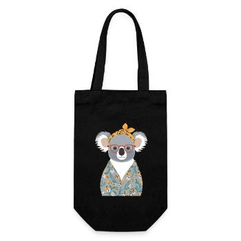 Drôle Koala Maman Mignon Fête des Mères Maman - Sac à bouteille - noir - Devant
