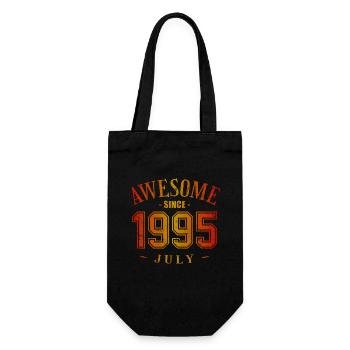 July 1995 - Geburtstag im Juli Awesome - Geschenkbeutel für Flaschen - Schwarz - Vorne