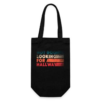 Hot Dog Looking For A Hallway - Gift Bag for Bottles - black - Front