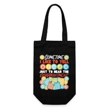Bingo Player Sometimes I Like To - Gift Bag for Bottles - black - Front