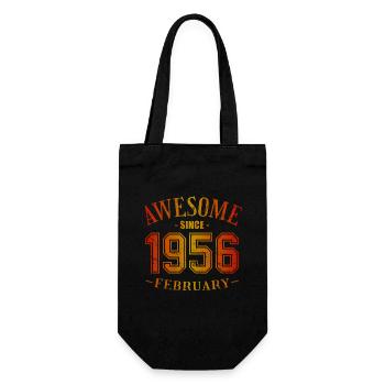 Février 1956 - Anniversaire en février Génial - Sac à bouteille - noir - Devant
