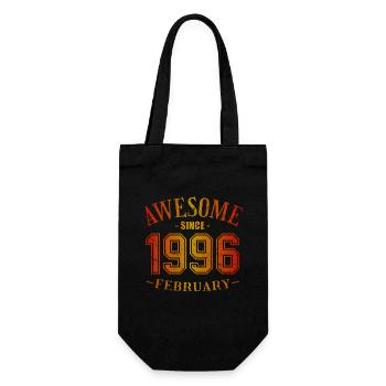 Février 1996 - Anniversaire en février Génial - Sac à bouteille - noir - Devant