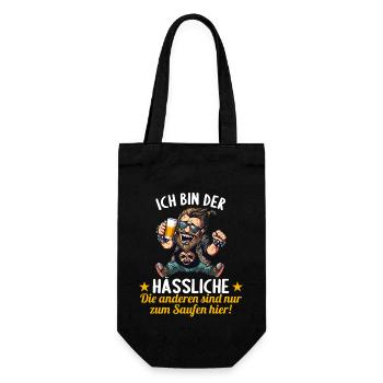 the ugly one marries bachelor party bachelor party - Gift Bag for Bottles - black - Front