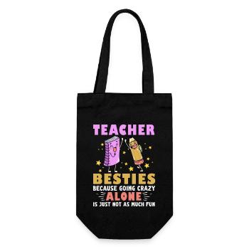 Les meilleurs amis des enseignants parce qu’ils deviennent fous - Sac à bouteille - noir - Devant