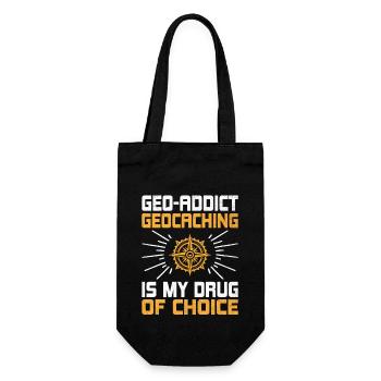 Géocaching Géocache Géocacher Funny Geocacher Sayi - Sac à bouteille - noir - Devant