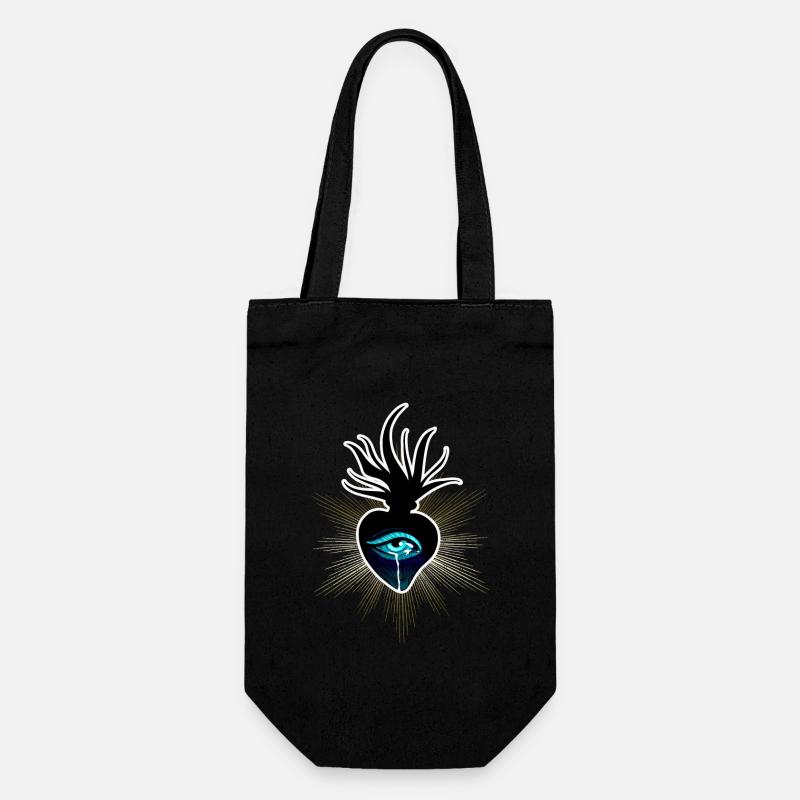 Saint cœur brûlant : amour perdu - Sac à bouteille - noir