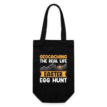 Geocaching Geocache Funny Geocacher Geocacher Sayi - Gift Bag for Bottles - black - Front