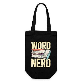 Lecture de mots Nerd Littérature Lecture de livres Lecteur - Sac à bouteille - noir - Devant