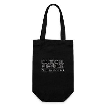 I'm not perfect... - Gift Bag for Bottles - black - Front