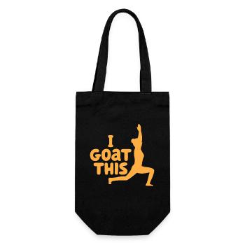 I Goat This Yoga Enthusiast - Gift Bag for Bottles - black - Front