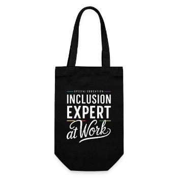 Sonderpädagogik-lehrer „sped Teacher Inclusion“ - Gift Bag for Bottles - black - Front